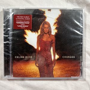 CELINE DION: Courage  CD Brand new sealed Small Crack On Case Featuring Imperfec